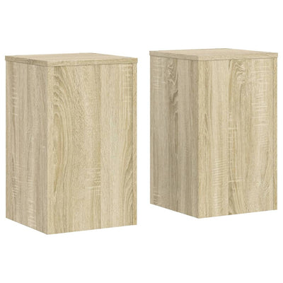 VIDAXL -Pflanzenstandards 2 ST 30x30x50 cm verarbeitetes Holz Sonoma Eiche