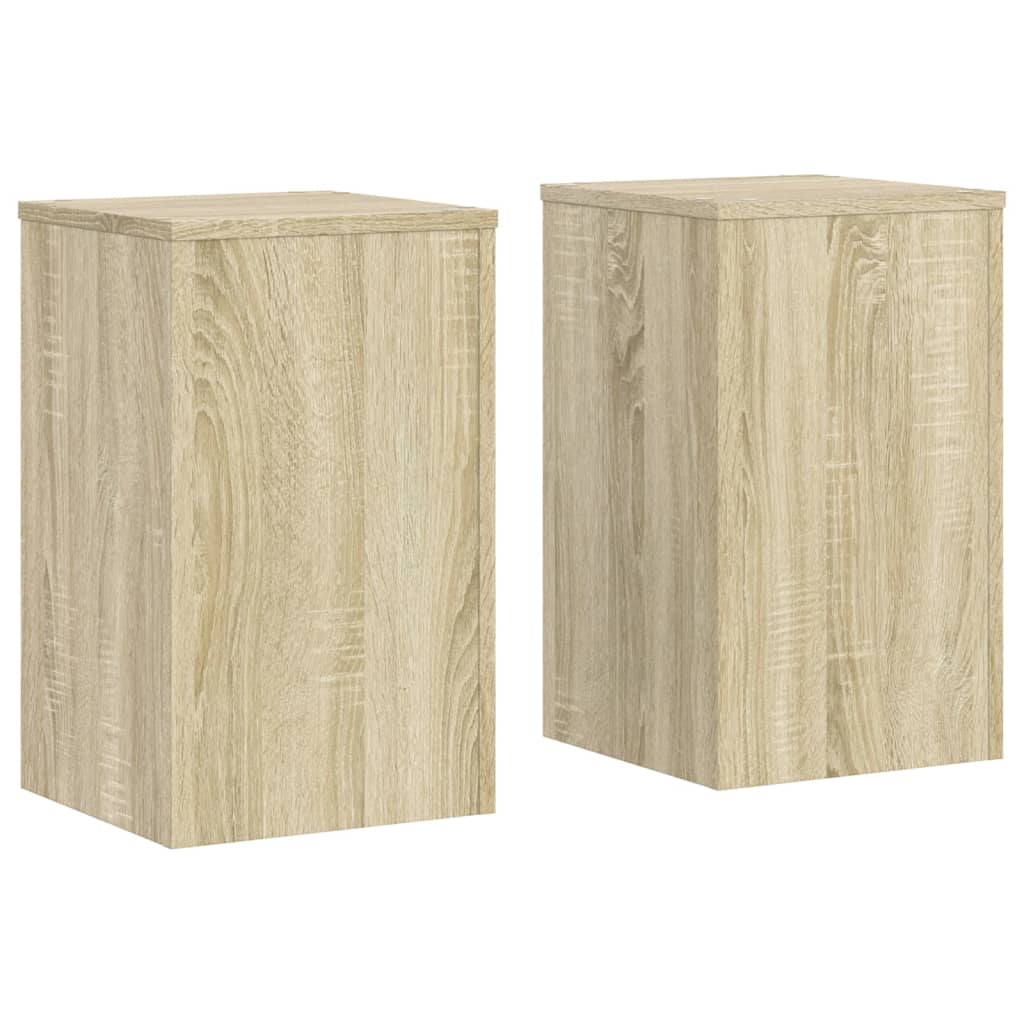 VIDAXL -Pflanzenstandards 2 ST 30x30x50 cm verarbeitetes Holz Sonoma Eiche