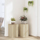 VIDAXL -Pflanzenstandards 2 ST 30x30x50 cm verarbeitetes Holz Sonoma Eiche