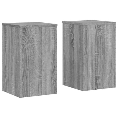 VIDAXL -Anlagenstandards 2 PCs 30x30x50 cm verarbeitetes Holzgrau Sonoma