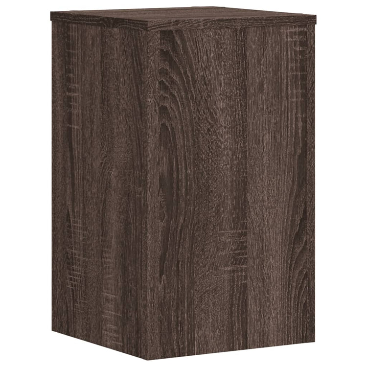VIDAXL -Anlagenstandards 2 PCs 30x30x50 cm verarbeiteter Holzbraune Eiche
