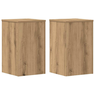 Vidaxx Pflanzenständer 2 Stück 30x30x50 cm Holz handwerkliche Eiche