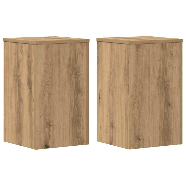 Vidaxx Pflanzenständer 2 Stück 30x30x50 cm Holz handwerkliche Eiche