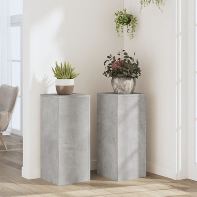 VIDAXL -Anlagenstandards 2 PCs 30x30x70 cm verarbeiteter Holzbetonglijs