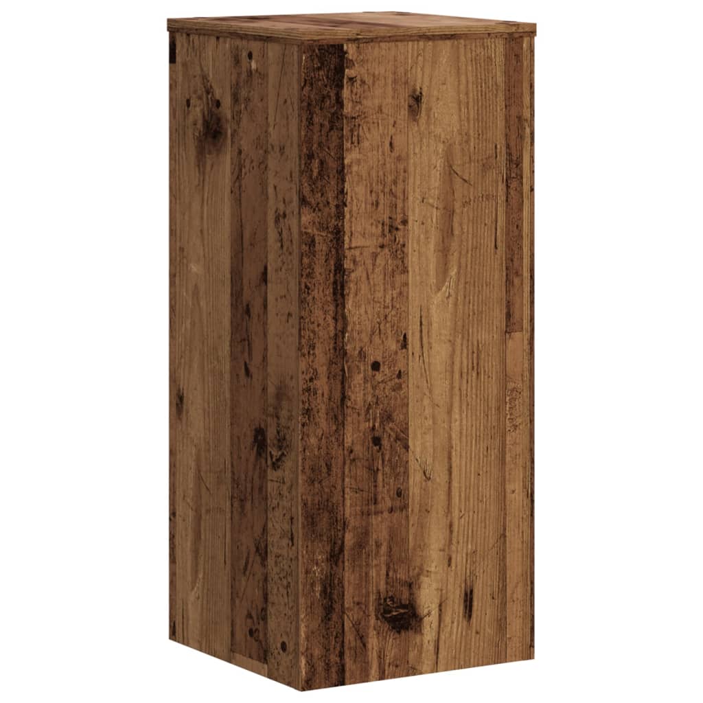 VidaXL Pflanzenständer 2 Stück 30x30x70 cm behandeltes Holz, altholzfarben