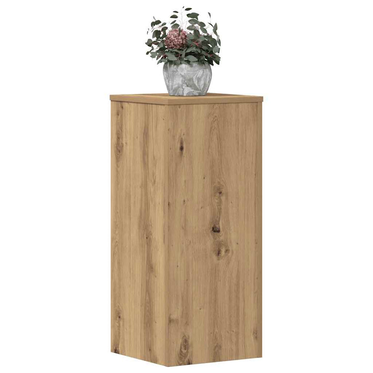Vidaxx Pflanzenständer 2 Stück 30x30x70 cm Holz handgefertigte Eiche