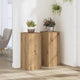 Vidaxx Pflanzenständer 2 Stück 30x30x70 cm Holz handgefertigte Eiche