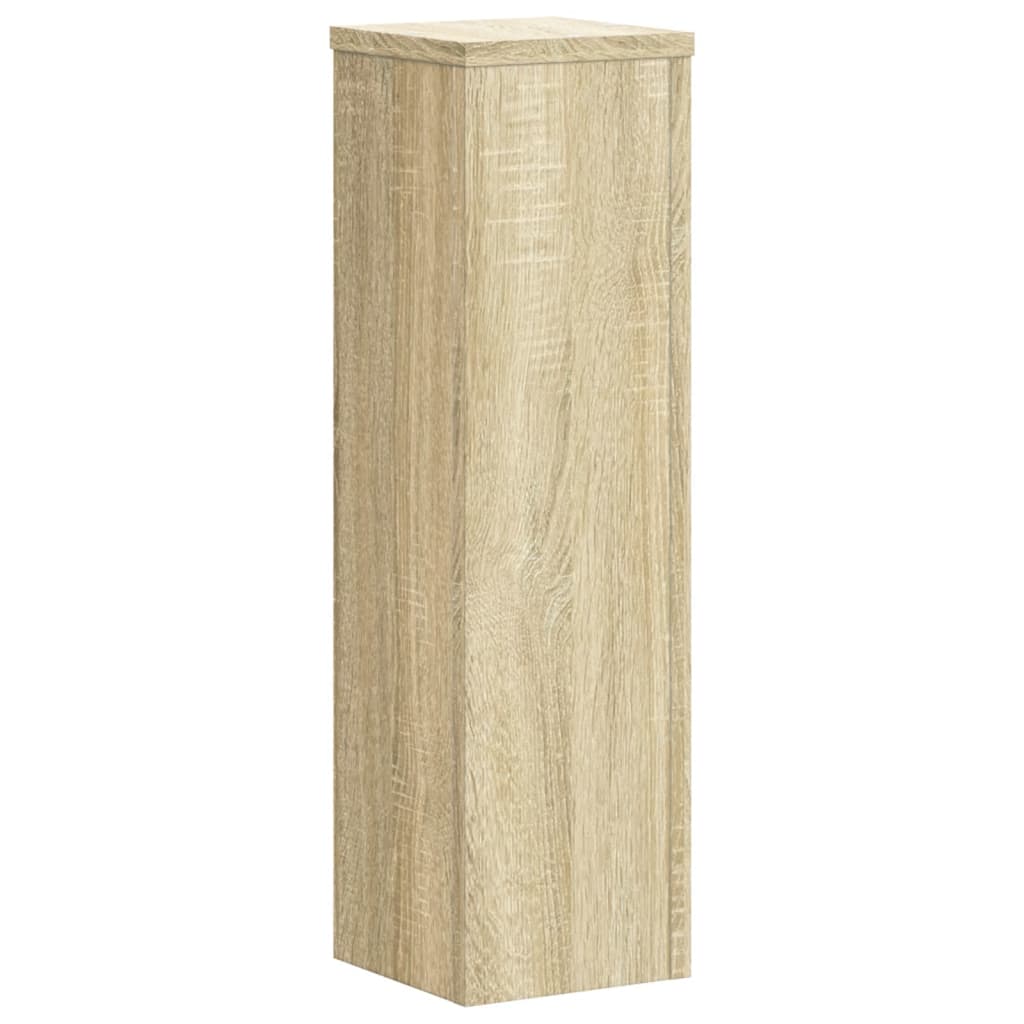VIDAXL -Pflanzenstandards 2 PCs 17x17x60 cm verarbeiteter Holz Sonoma Oak