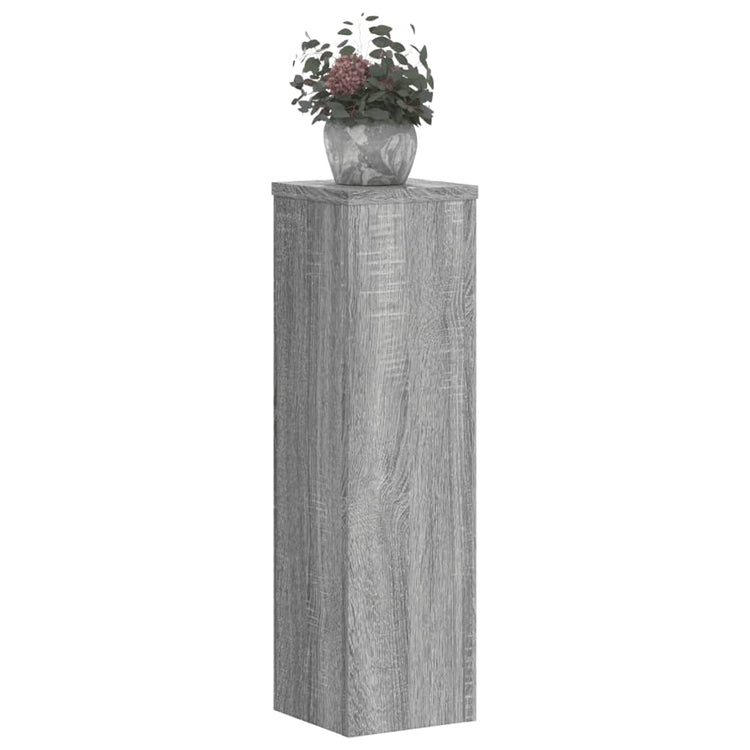 VIDAXL -Pflanzenstandards 2 PCs 17x17x60 cm verarbeitetes Holzgrau Sonoma