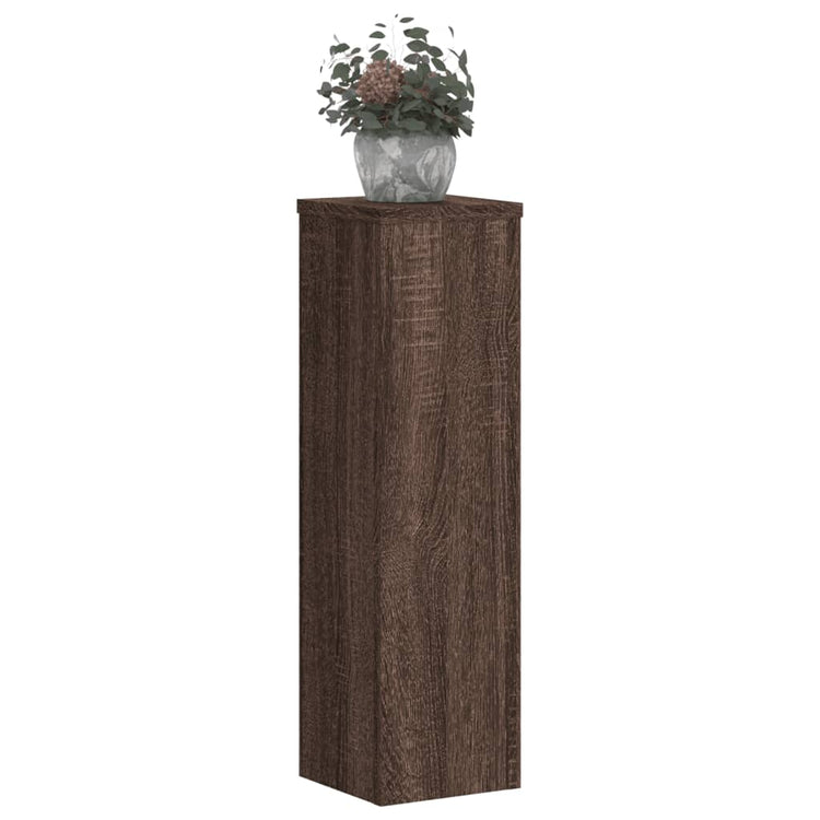 VIDAXL -Pflanzenstandards 2 ST 17x17x60 cm verarbeitete Holzbraune -Eiche