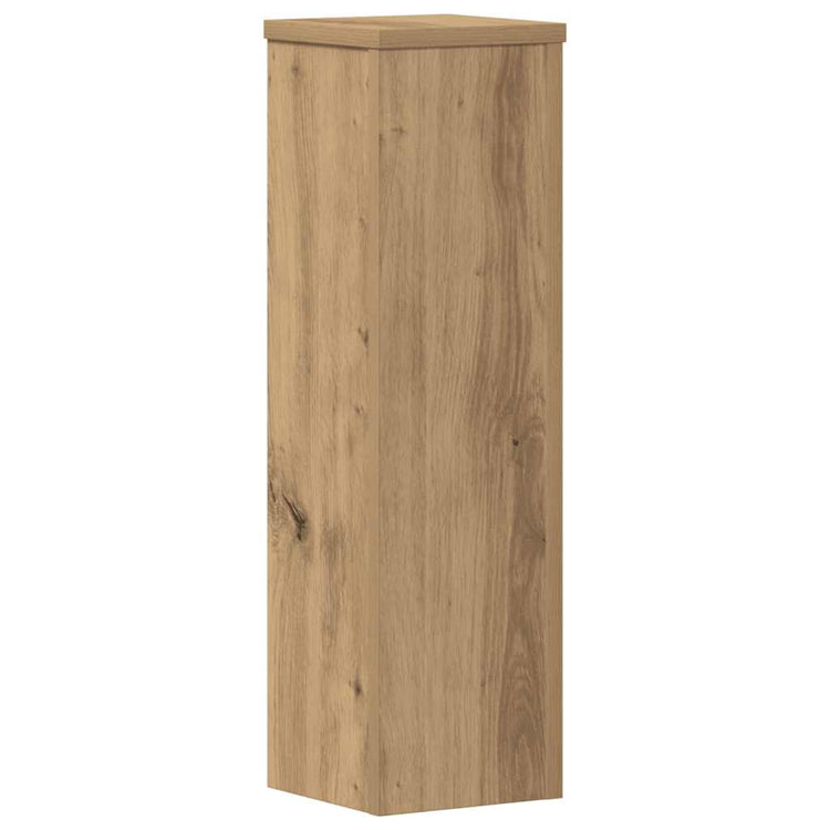 Vidaxxl Pflanzenständer 2 Stück 17x17x60 cm Holz handwerklich eichenfarben gefärbt