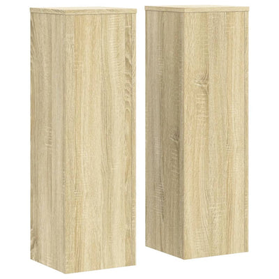 VIDAXL -Pflanzenstandards 2 ST 25x25x80 cm verarbeitetes Holz Sonoma Oak