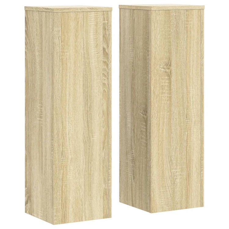 VIDAXL -Pflanzenstandards 2 ST 25x25x80 cm verarbeitetes Holz Sonoma Oak