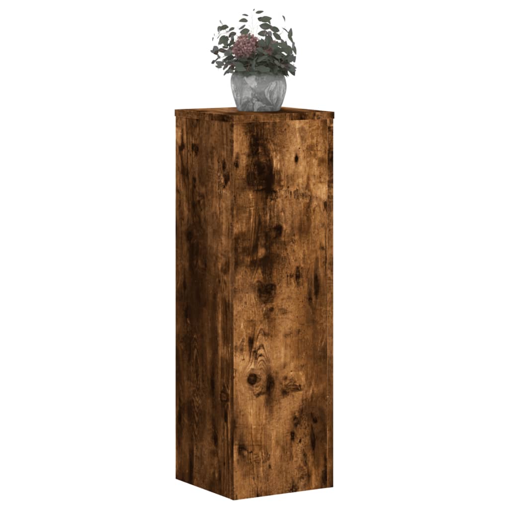 VIDAXL -Pflanzenstandards 2 ST 25x25x80 cm verarbeiteter Holzgeräuchchen -Eiche