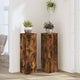 VIDAXL -Pflanzenstandards 2 ST 25x25x80 cm verarbeiteter Holzgeräuchchen -Eiche