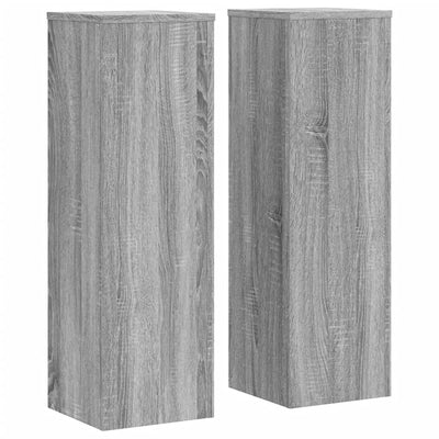 VIDAXL -Pflanzenstandards 2 ST 25x25x80 cm verarbeitetes Holzgrau Sonoma