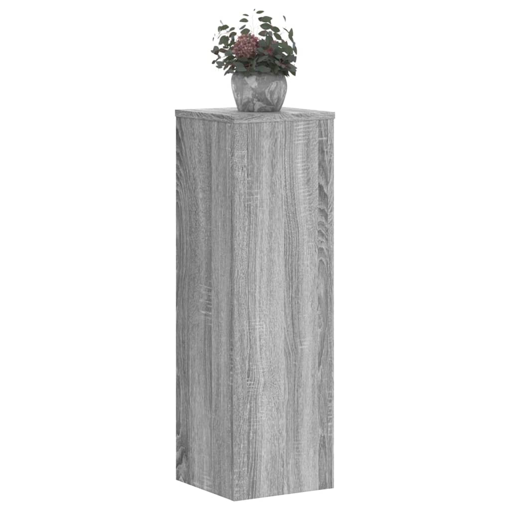 VIDAXL -Pflanzenstandards 2 ST 25x25x80 cm verarbeitetes Holzgrau Sonoma