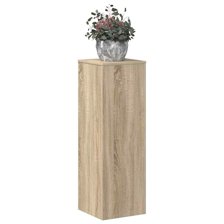 VIDAXL -Pflanzenstandard 33x33x100 cm verarbeitetes Holz Sonoma Eiche gefärbt