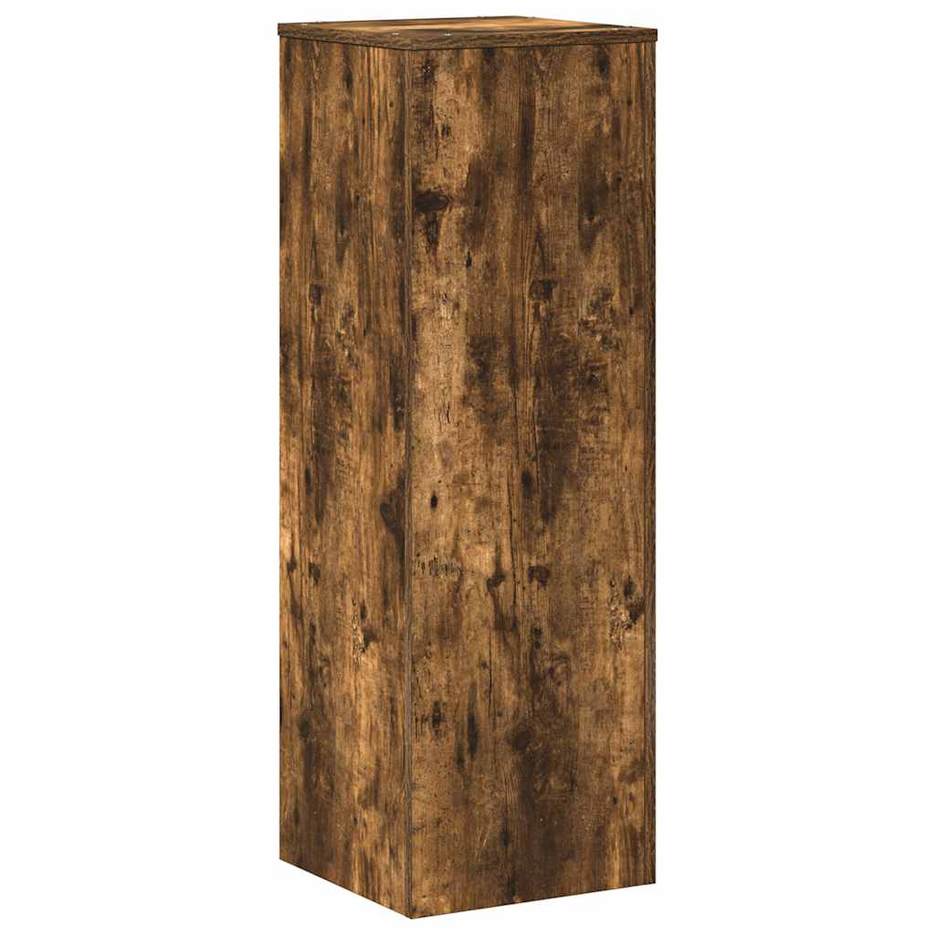 Vidaxx Pflanzenständer 33x33x100 cm verarbeitetes Holz, geräucherte Eiche
