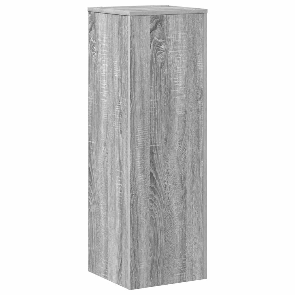 VIDAXL -Pflanzenstandard 33x33x100 cm verarbeiteter Holzgrau Sonoma Eiche