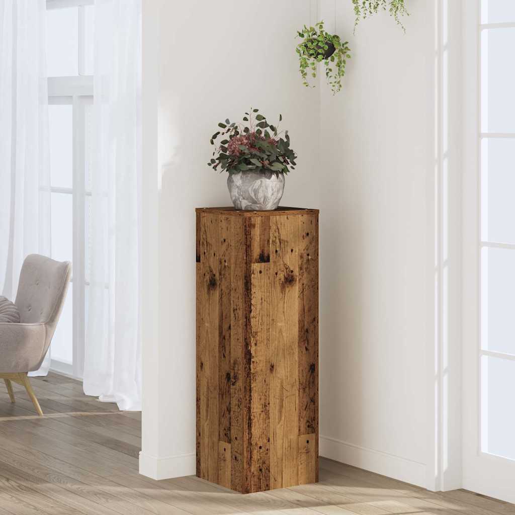 Vidaxx Pflanzenständer 33x33x100 cm behandeltes Holz, altholzfarben