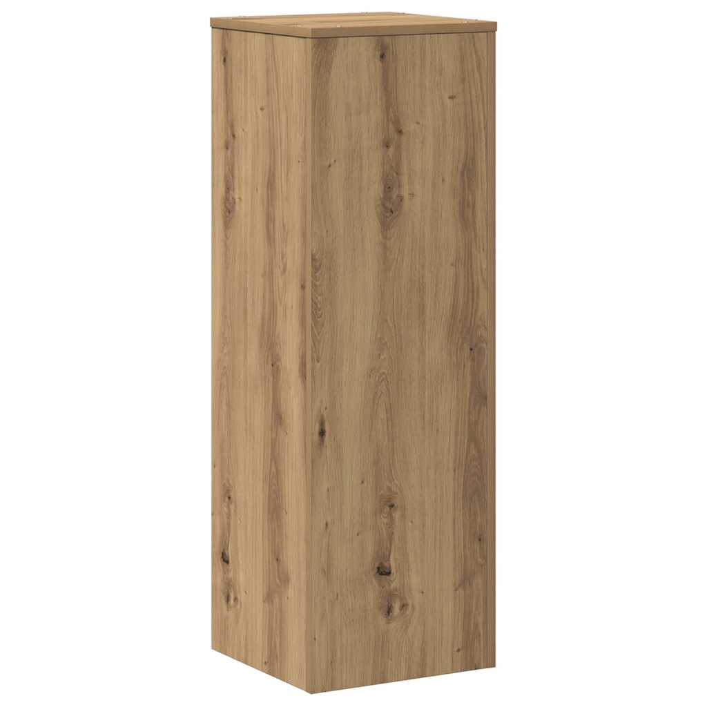 Vidaxx-Pflanzenständer 33 x 33 x 100 cm, handgefertigtes Holz, handgefertigte Eiche