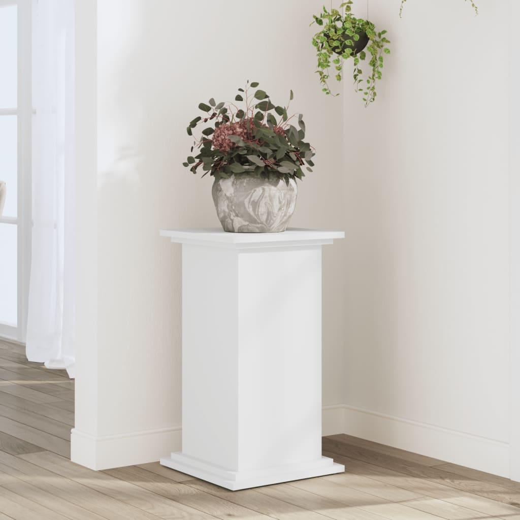 VIDAXL -Pflanzenstandard 33x33x60 cm verarbeitetes Holz weiß