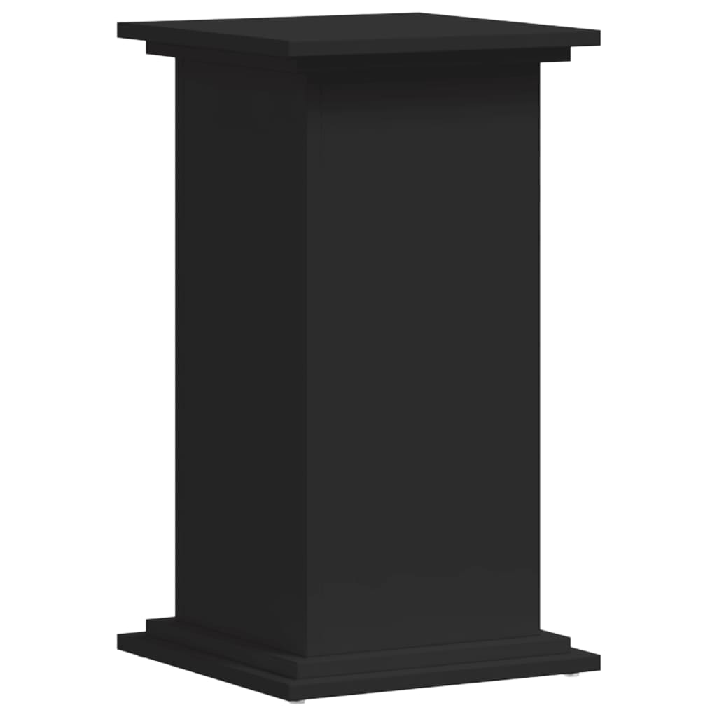 VIDAXL -Pflanzenstandard 33x33x60 cm verarbeitetes Holzschwarzschwarz