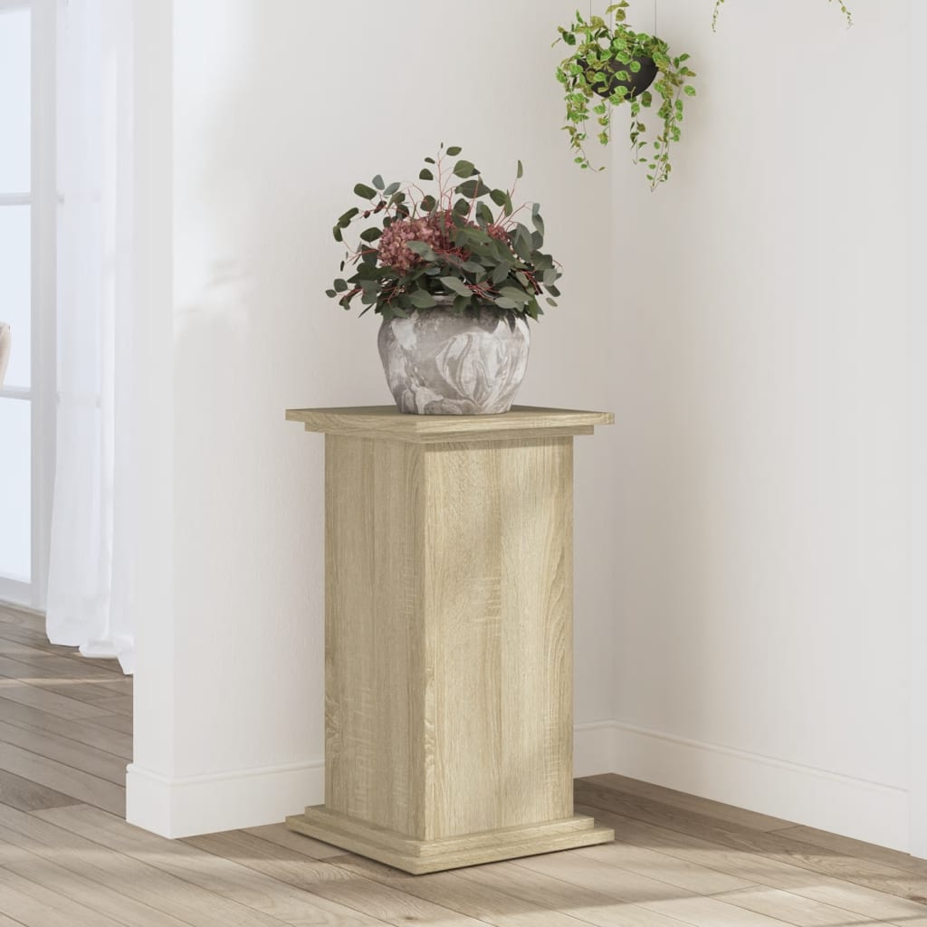 VIDAXL -Pflanzenstandard 33x33x60 cm verarbeitetes Holz Sonoma Eich