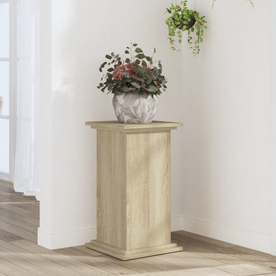 VIDAXL -Pflanzenstandard 33x33x60 cm verarbeitetes Holz Sonoma Eich