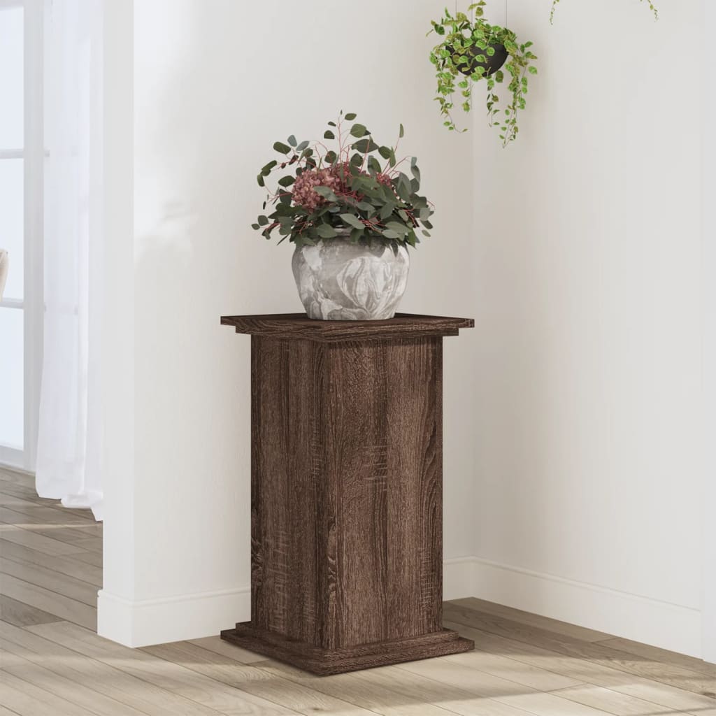VIDAXL -Pflanzenstandard 33x33x60 cm verarbeiteter Holzbraun -Eichen -Eichen