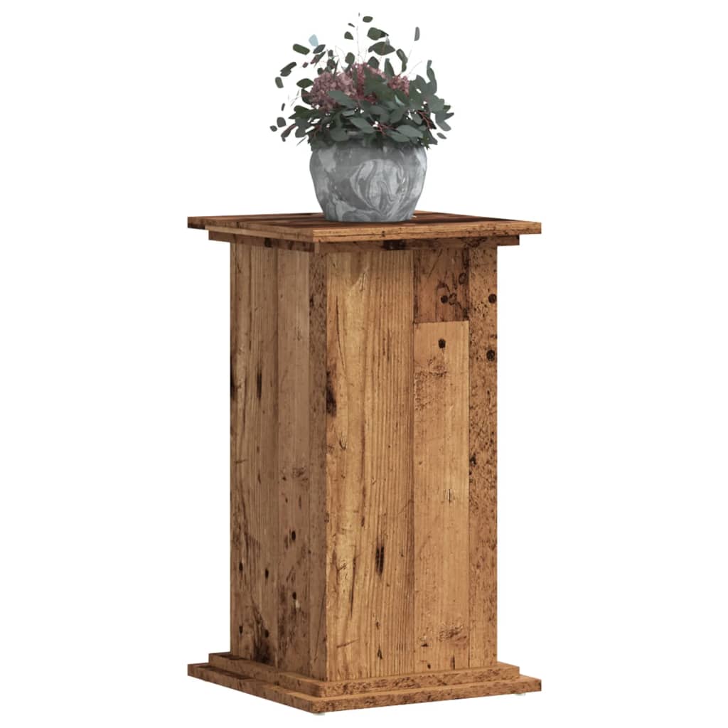 VIDAXL -Pflanzenstandard 33x33x60 cm verarbeitetes Holz Oldholz -gelöscht