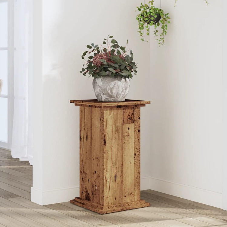 VIDAXL -Pflanzenstandard 33x33x60 cm verarbeitetes Holz Oldholz -gelöscht