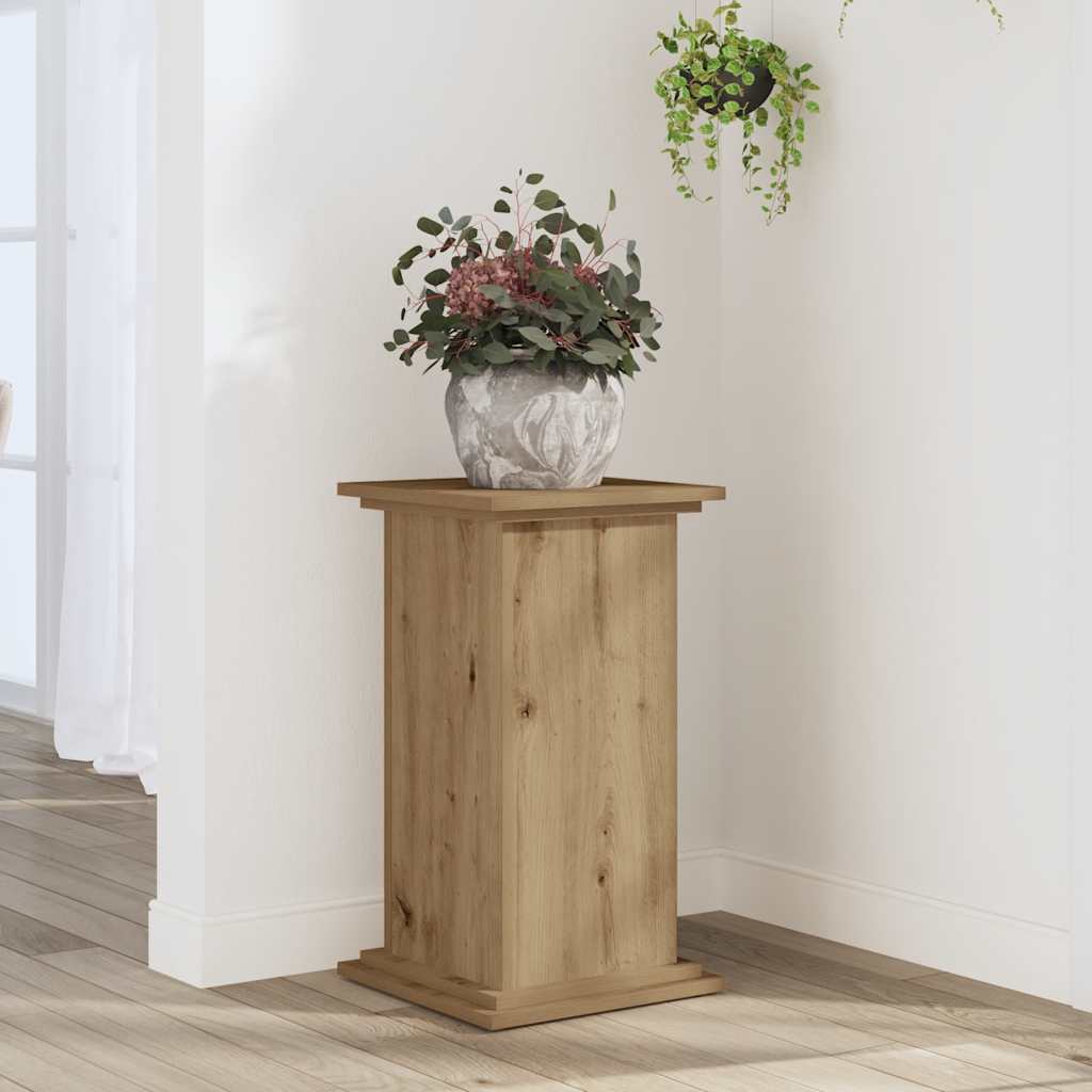 VIDAXL -Pflanzenstandard 33x33x60 cm verarbeiteter Holzhandwerker -Eiche