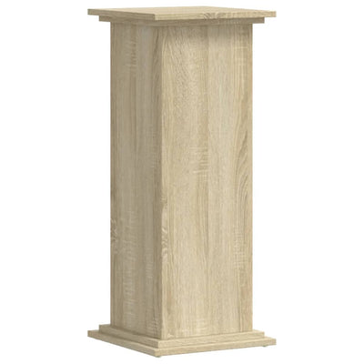 VIDAXL -Pflanzenstandard 33x33x80 cm verarbeitetes Holz Sonoma Eiche -Colored