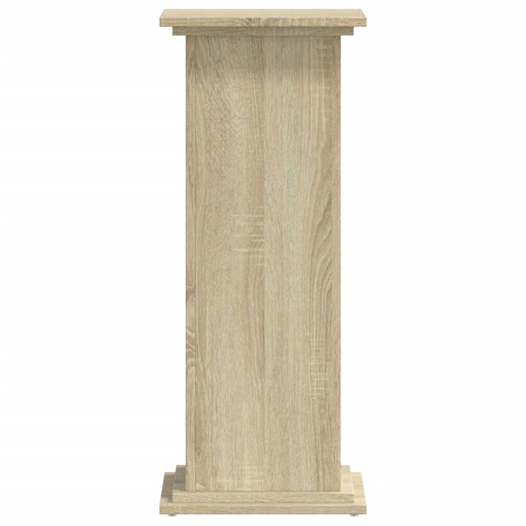 VIDAXL -Pflanzenstandard 33x33x80 cm verarbeitetes Holz Sonoma Eiche -Colored