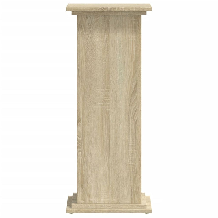 VIDAXL -Pflanzenstandard 33x33x80 cm verarbeitetes Holz Sonoma Eiche -Colored