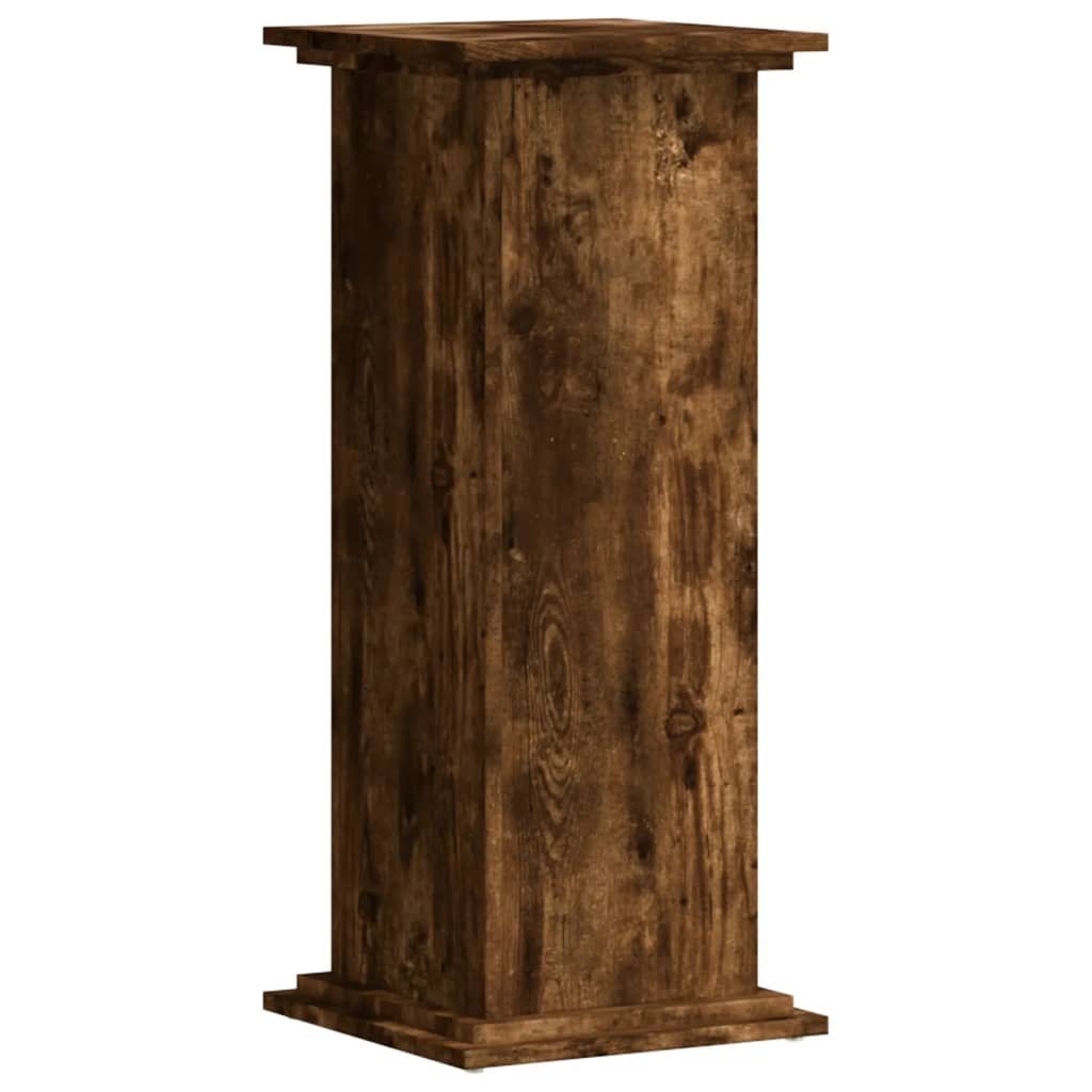 VIDAXL -Pflanzenstandard 33x33x80 cm verarbeitetes Holz, das geblollt ist, Eiche gefärbt