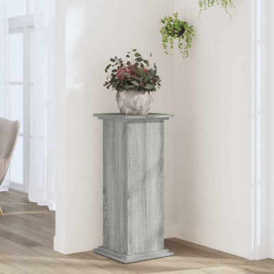 VIDAXL -Pflanzenstandard 33x33x80 cm verarbeiteter Holzgrau Sonoma -Eiche