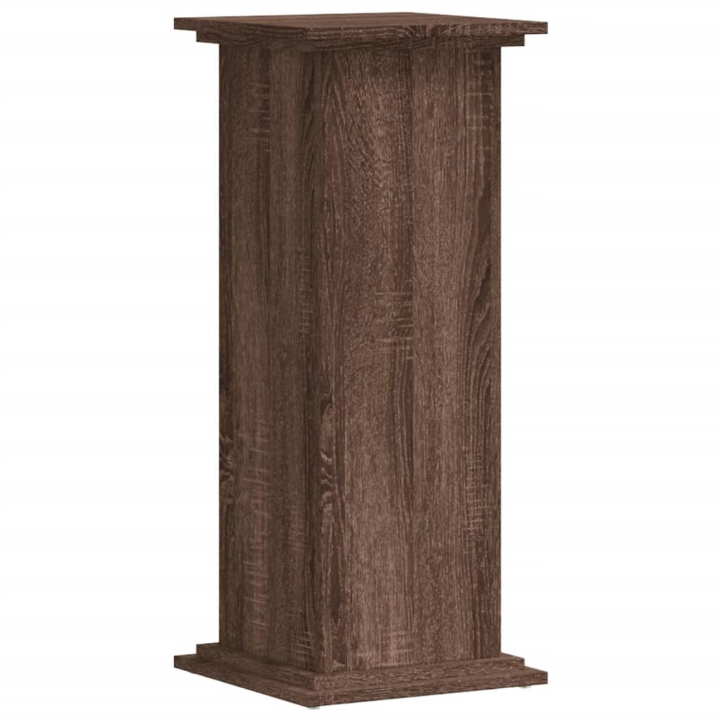 VIDAXL -Pflanzenstandard 33x33x80 cm verarbeiteter Holzbraun -Eichen -Eichen