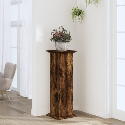 VIDAXL -Pflanzenstandard 33x33x100 cm verarbeiteter Holzgeräuchchen -Eiche gefärbt