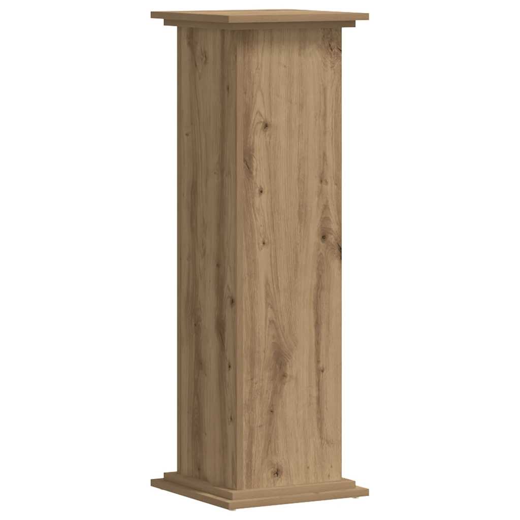 Vidaxx-Pflanzenständer 33 x 33 x 100 cm, handgefertigtes Holz, handgefertigte Eiche