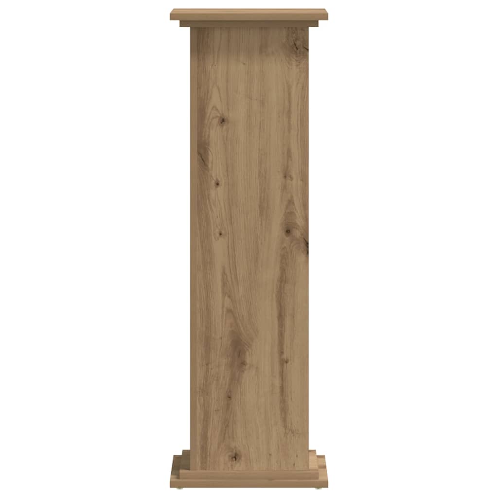 Vidaxx-Pflanzenständer 33 x 33 x 100 cm, handgefertigtes Holz, handgefertigte Eiche