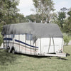 Vidaxl Caravan -Dach 800x300 cm nicht gray grau