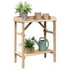 Vidaxx Pflanztisch mit Ablage natur 75 x 40 x 90 cm stabiles Kiefernholz