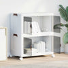 Vidaxl Storage Box Stapelbar mit Rädern 2-layer 75 L 64x40x76 cm