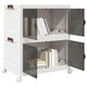 Vidaxl Storage Box Stapelbar mit Rädern 2-layer 75 L 64x40x76 cm