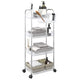 VIDAXL-Speicher Trolley 4-Layer 37x28x95 cm Acryltransparent
