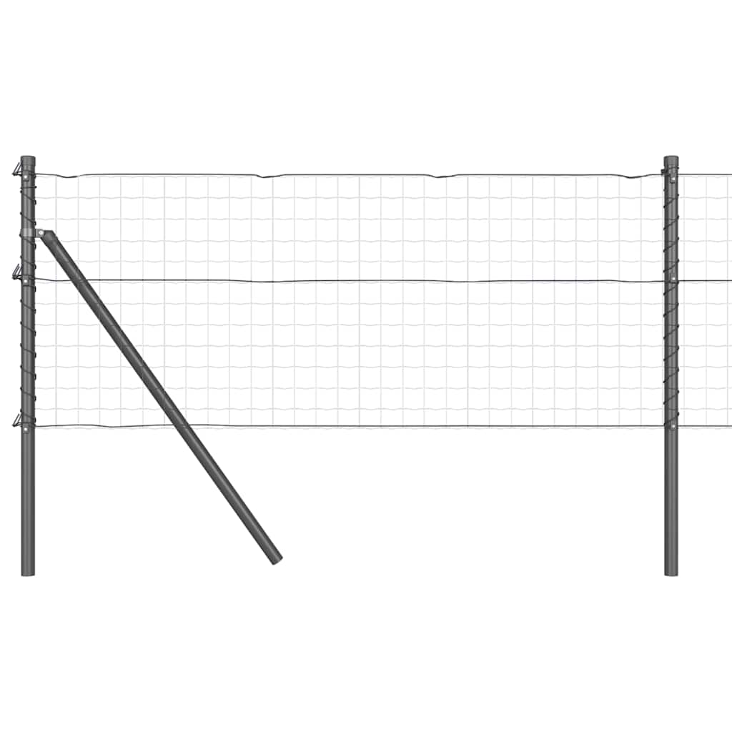 Vidaxl Zaunpfosten 26 Stück grau 3,2 x 3,2 x 80 cm