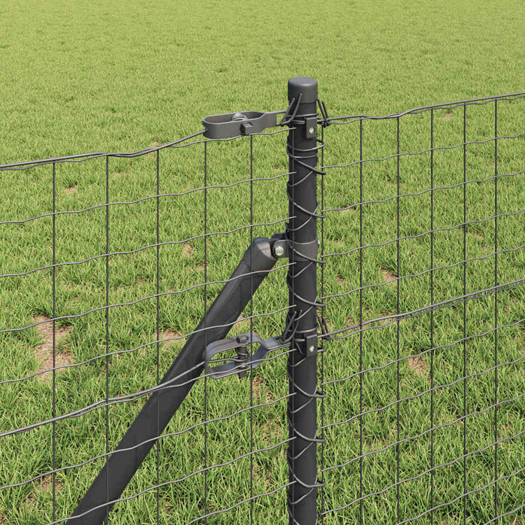 Vidaxl Zaunpfosten 26 Stück grau 3,2 x 3,2 x 120 cm